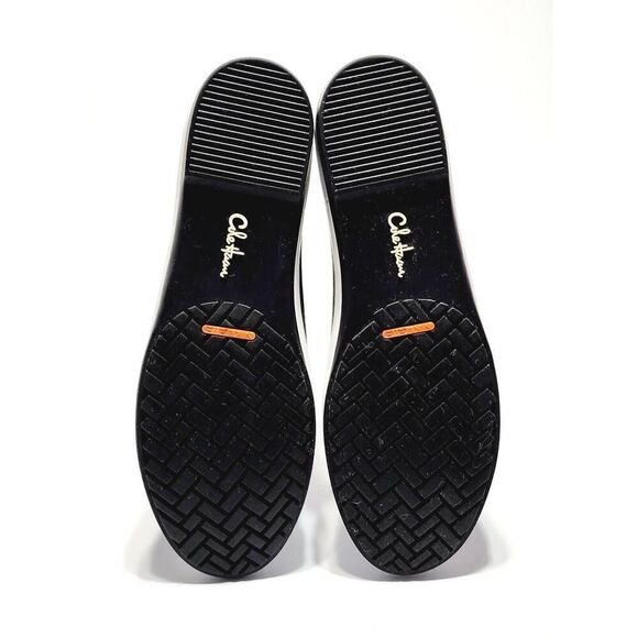 Cole Haan Devyn NikeAir Women's Black & White Tall Knee High Rain Boots Size 9 - Picture 8 of 8